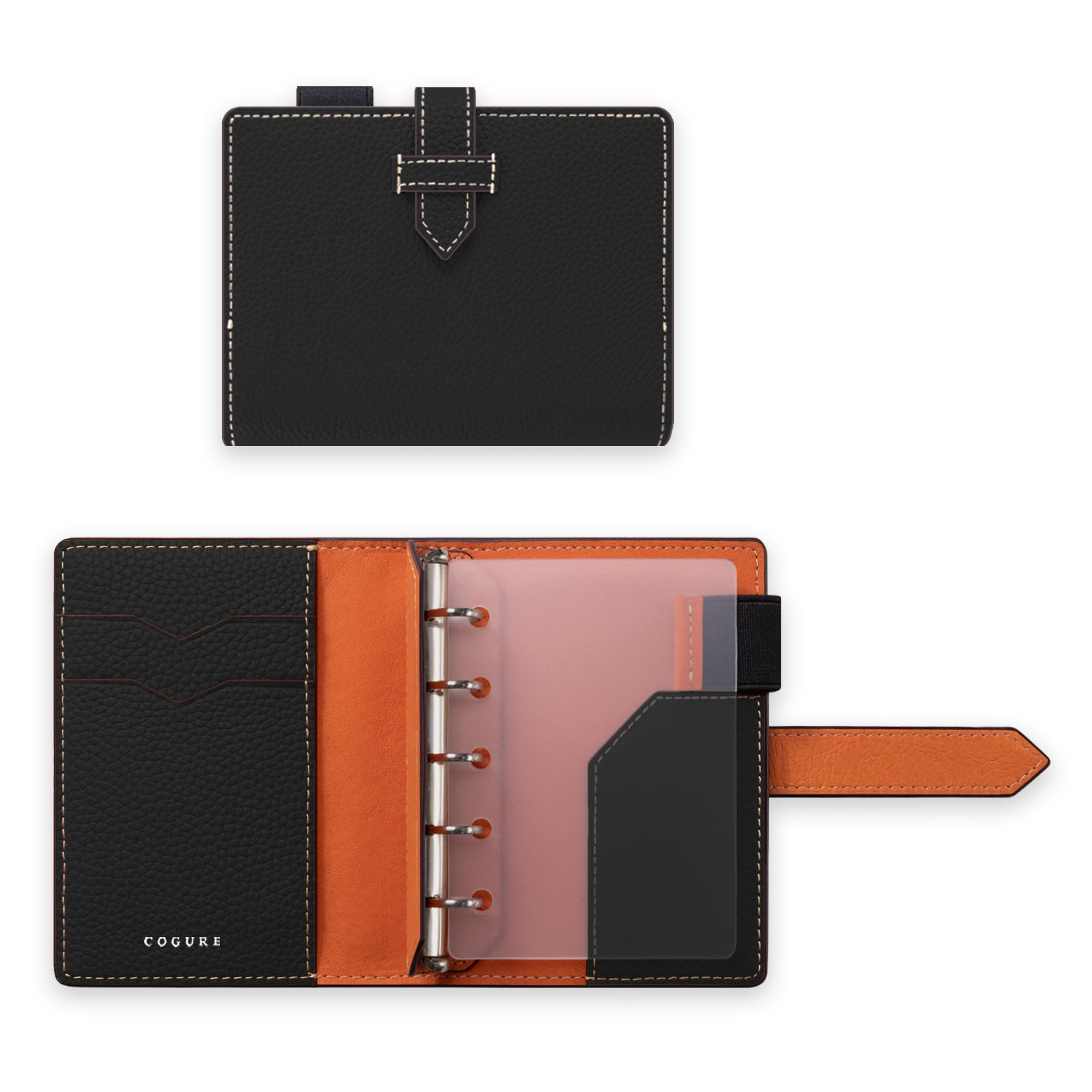 Amazon.co.jp: COGURE システム手帳 バインダー 本革 リフィル無し 5穴
